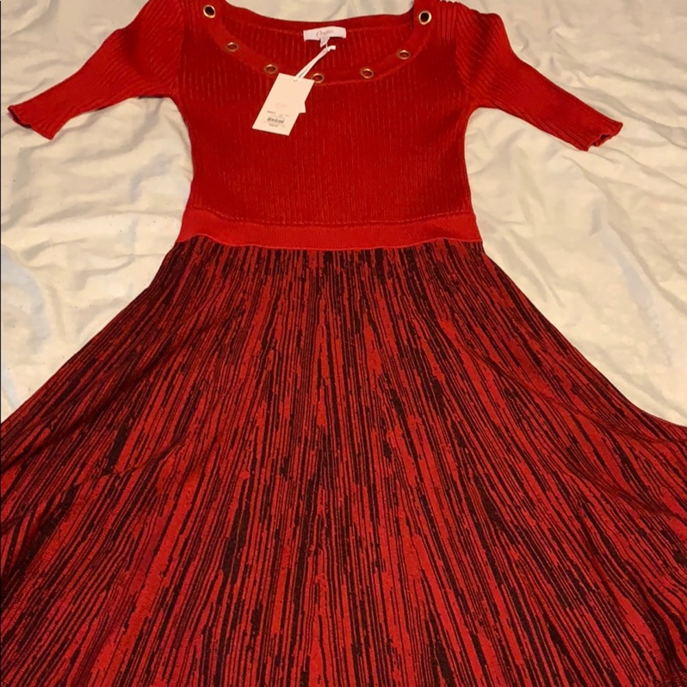 Black and red dress